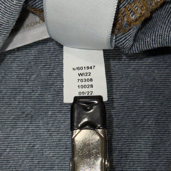 LOFT Patch Pocket High Rise Slim Flare Jeans Classic Mid Indigo Wash - Picture 8 of 11